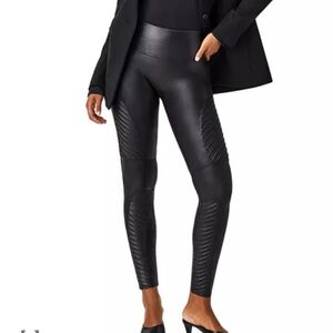 Sleek Black Moto Leggings